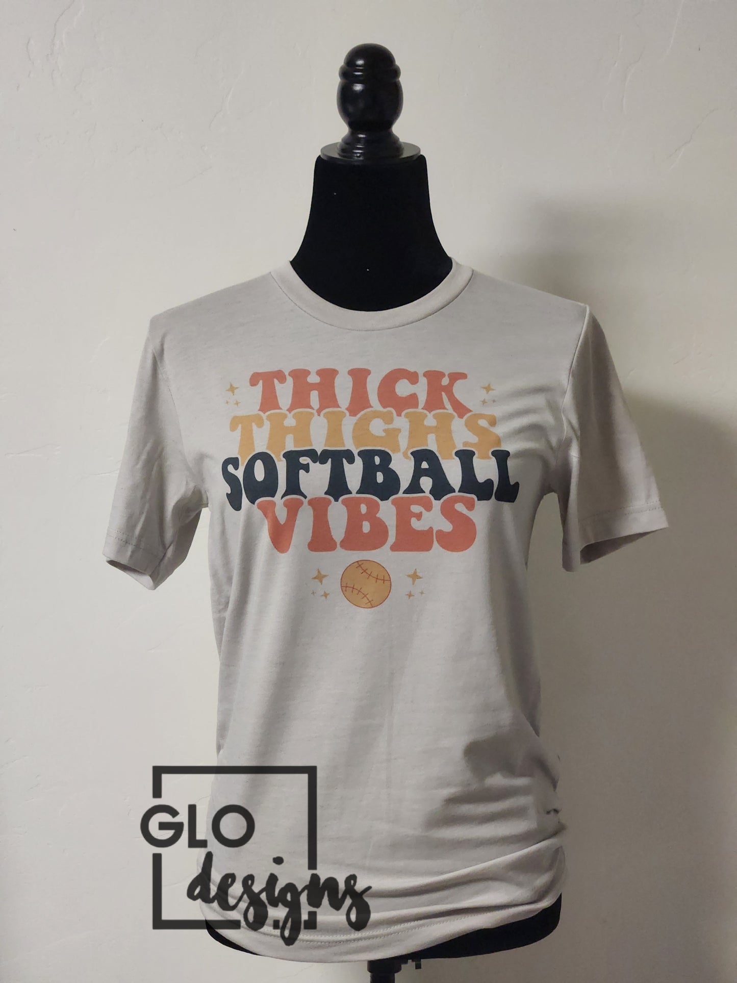 Thick Thighs Softball Vibes